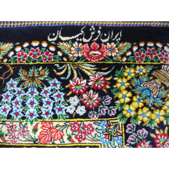 Medallion Design Silk Qum Rug - RQ4057 Medallion Design Silk Qum Rug - RQ4057