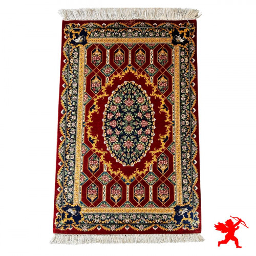 手作りシルク |クムペルシャ絨毯 | ペルシャ絨毯 | RQ8001