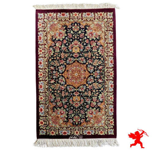 手作りシルク |クムペルシャ絨毯 | ペルシャ絨毯 | RQ8002
