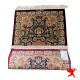 手作りシルク |クムペルシャ絨毯 | ペルシャ絨毯 | RQ8002 |キミヤギャラリ