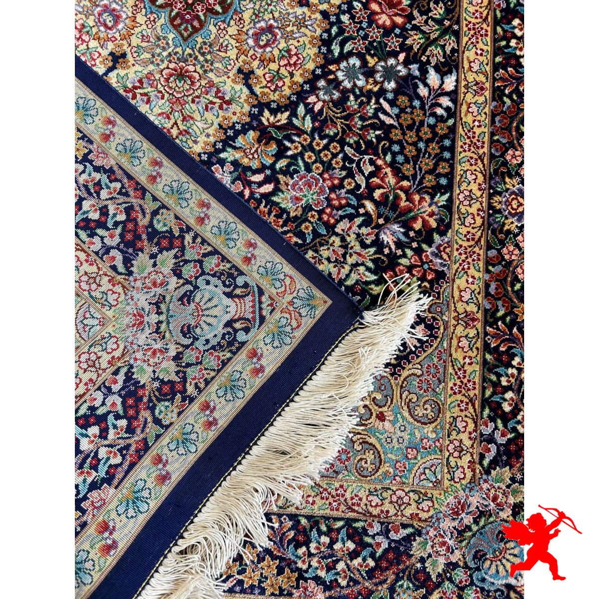 Handmade Silk | Qum Persian Rug | RQ8026 | Kimiya Gallery