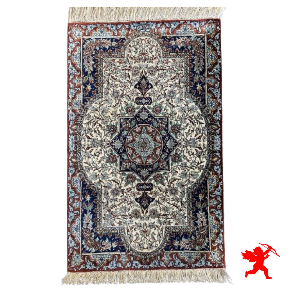 Handmade Silk | Qum Persian Rug | RQ8027 | Kimiya Gallery