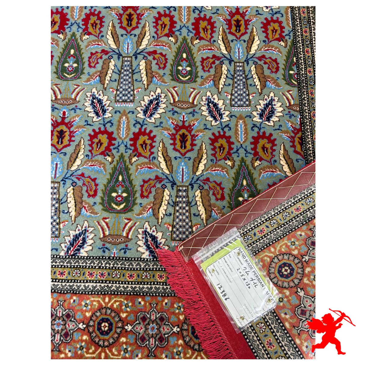 Handmade Silk | Qum Persian Rug | RQ8038 | Kimiya Gallery Handmade Silk | Qum Persian Rug | RQ8038 | Kimiya Gallery